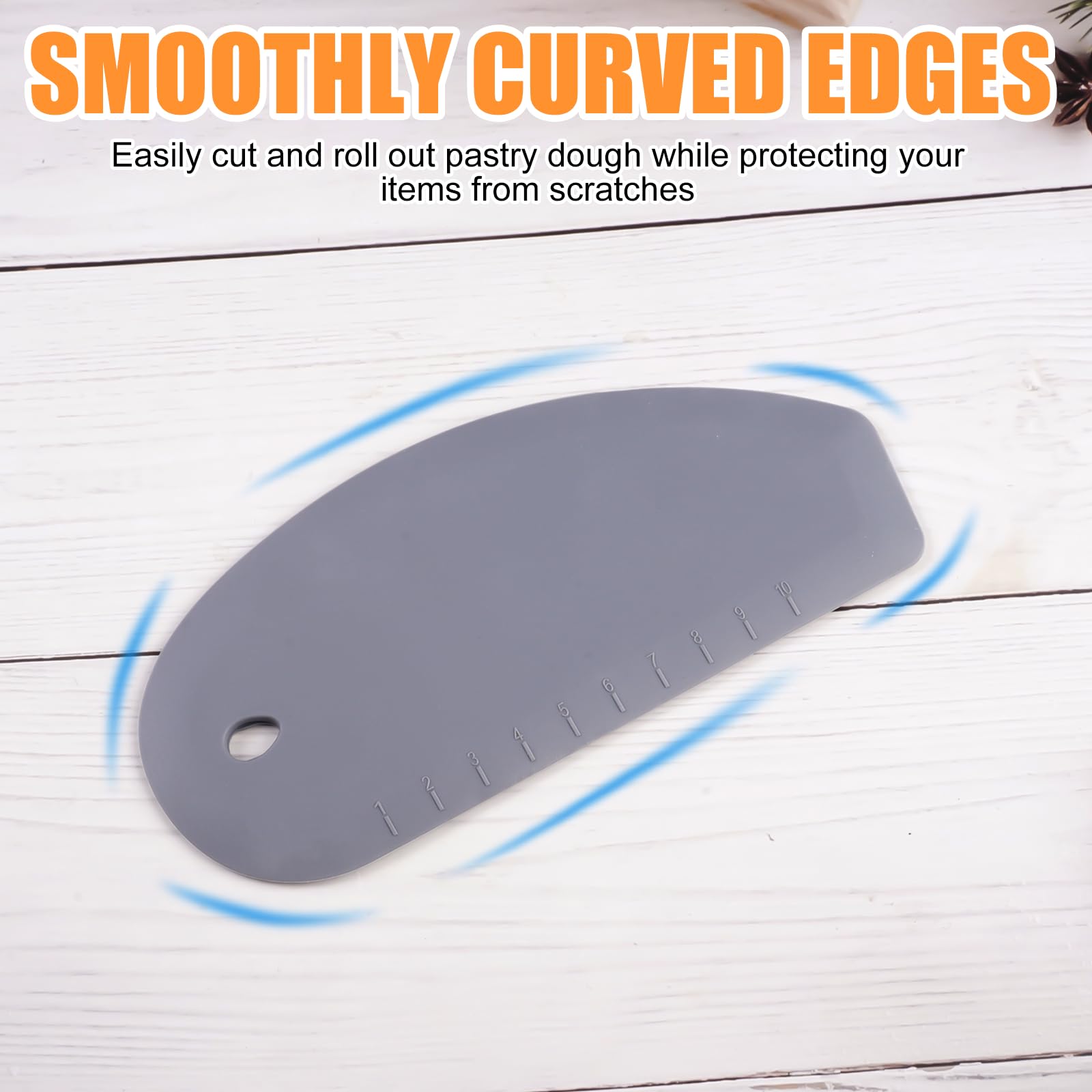 Grattoir à Pâte En Acier Inoxydable - 2 Pièces - Coupe-pâte