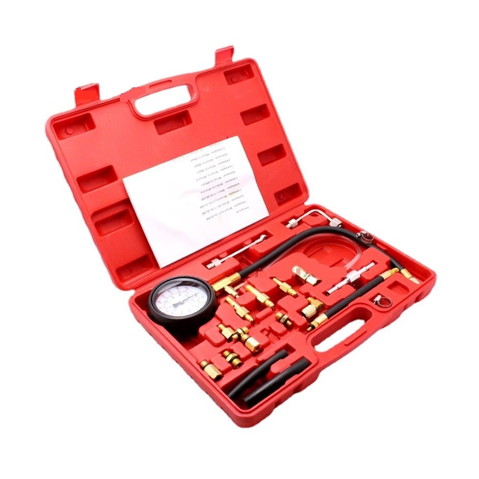 Probador De Inyector Bomba Inyección Combustible 0-140 PSI, Medidor Presión, Herramientas Detección Gasolina Suficientemente Preciso