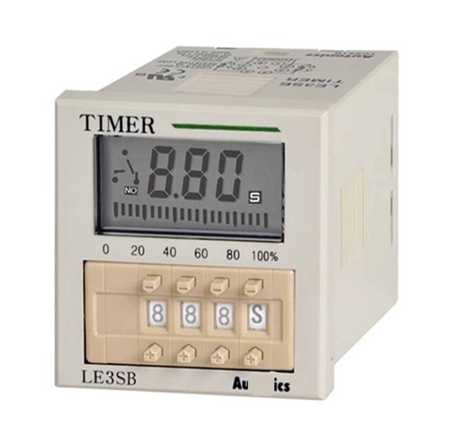 Minuterie LE3SB, numérique, LCD à 3 Chiffres et 7 Segments, 24-240 VCA~, 24-240 VCC