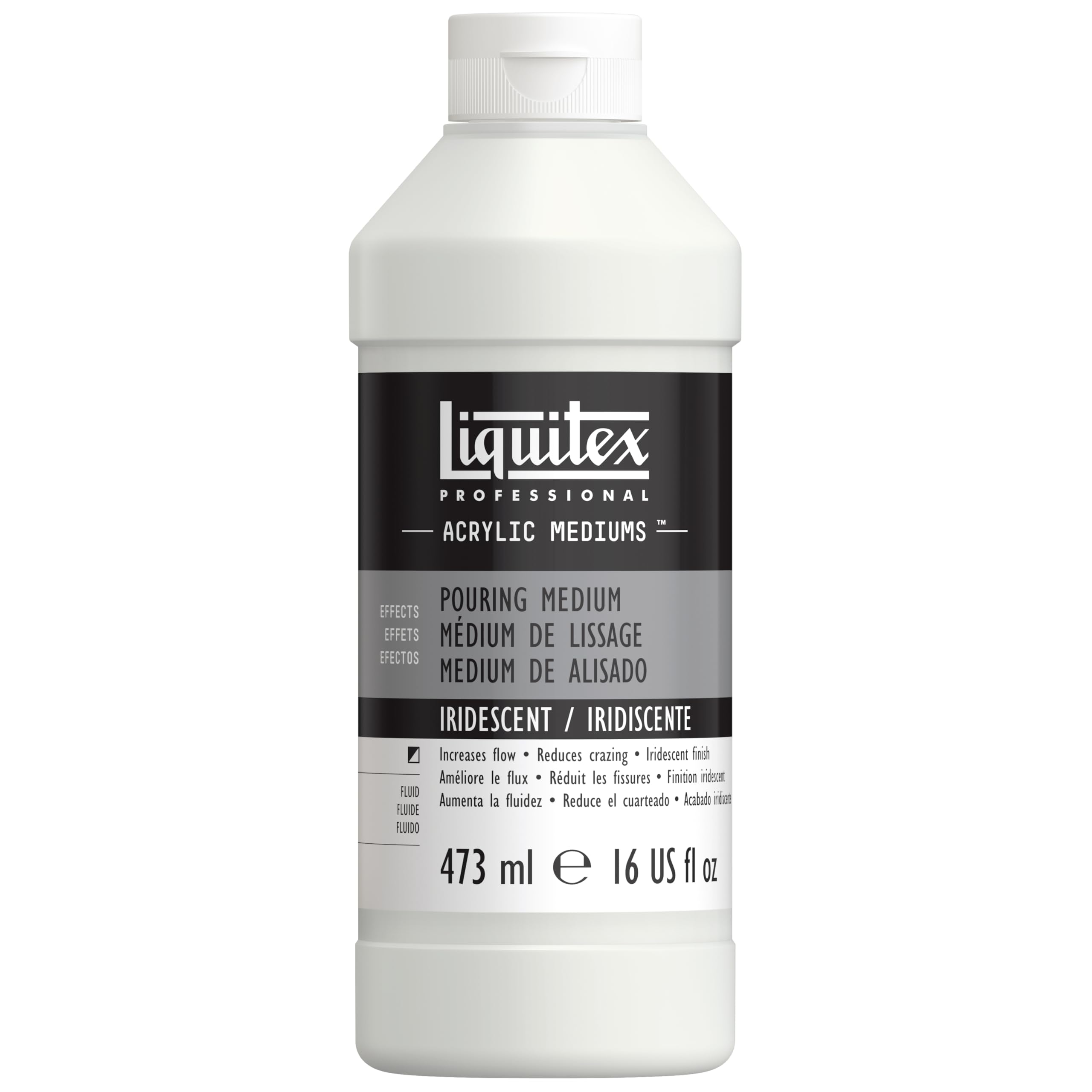 Liquitex Acrylic Profesional Pouring Effects Medium for Acrylic Pant, Iridescent, 473 ml