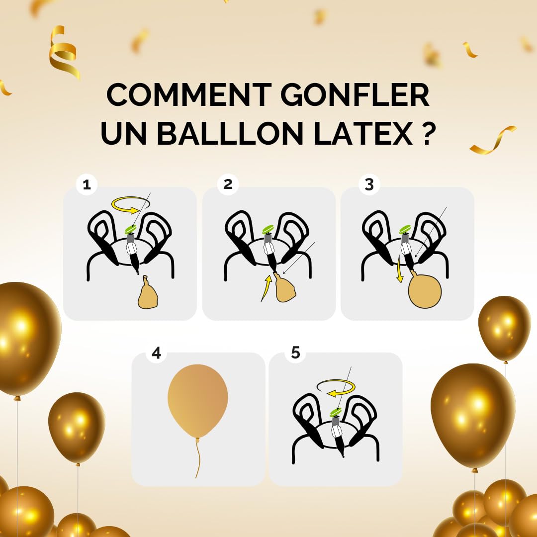 SPARKLERS CLUB® Lot de 2 Stations de Gonflage Hélium 99,9% pour 40 ballons - Bonbonne Jetable