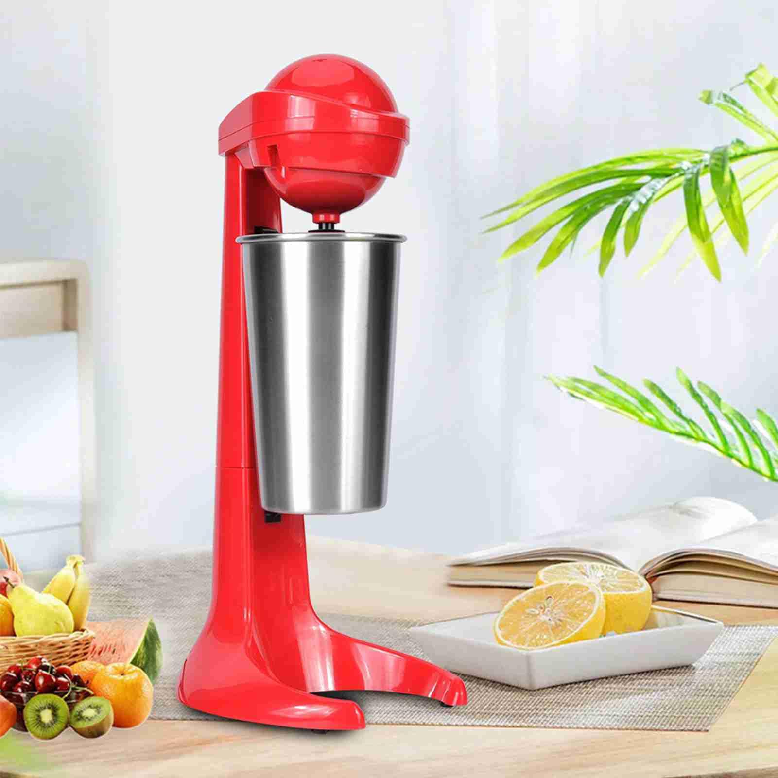 Batidora eléctrica de doble cabezal, mezclador de bebidas de café, licuadora de leche para Bar en casa, enchufe europeo de 220V