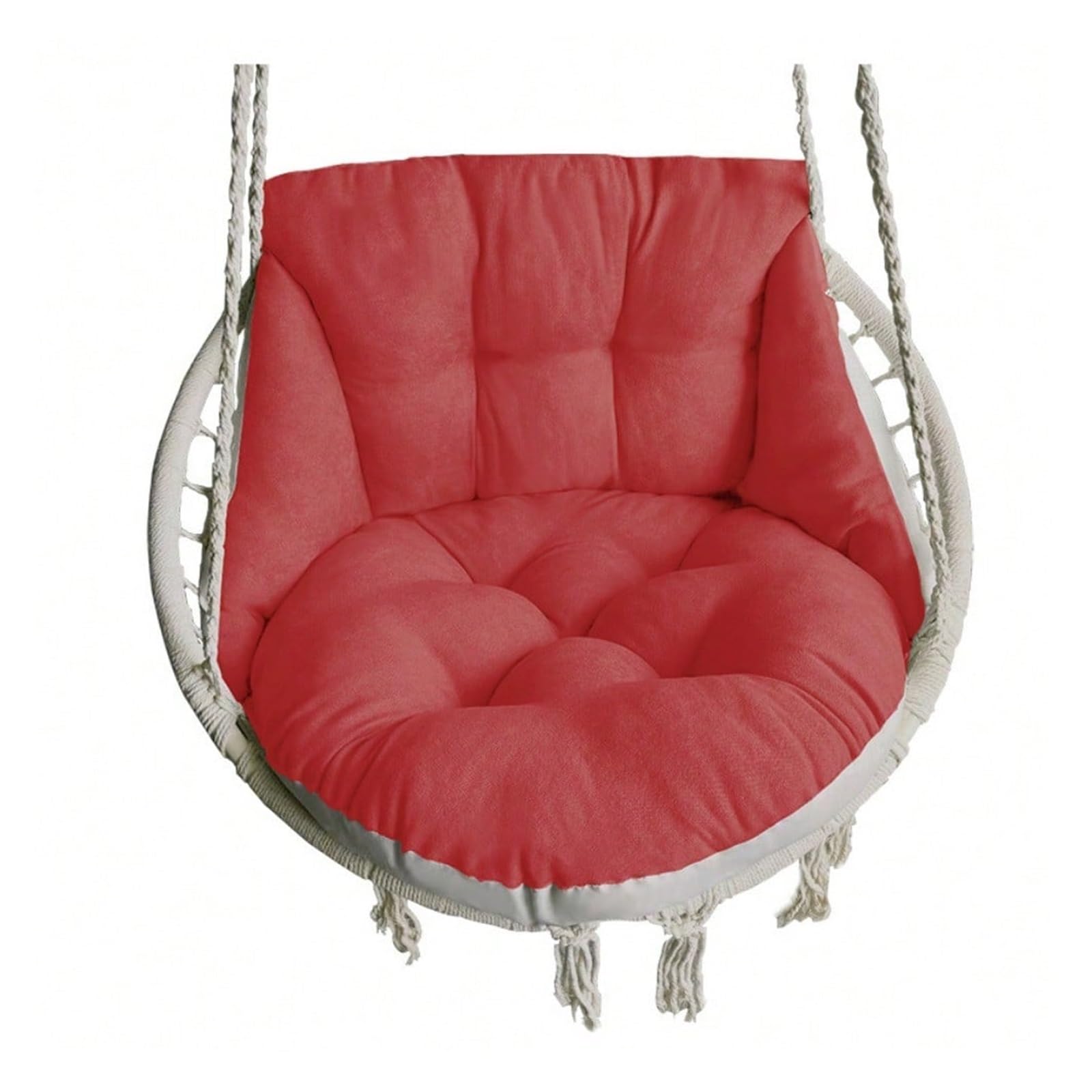 MFWHEFJ Egg Chair Cushion 27.5x25.6in Swing Hanging Basket Seat Cushion