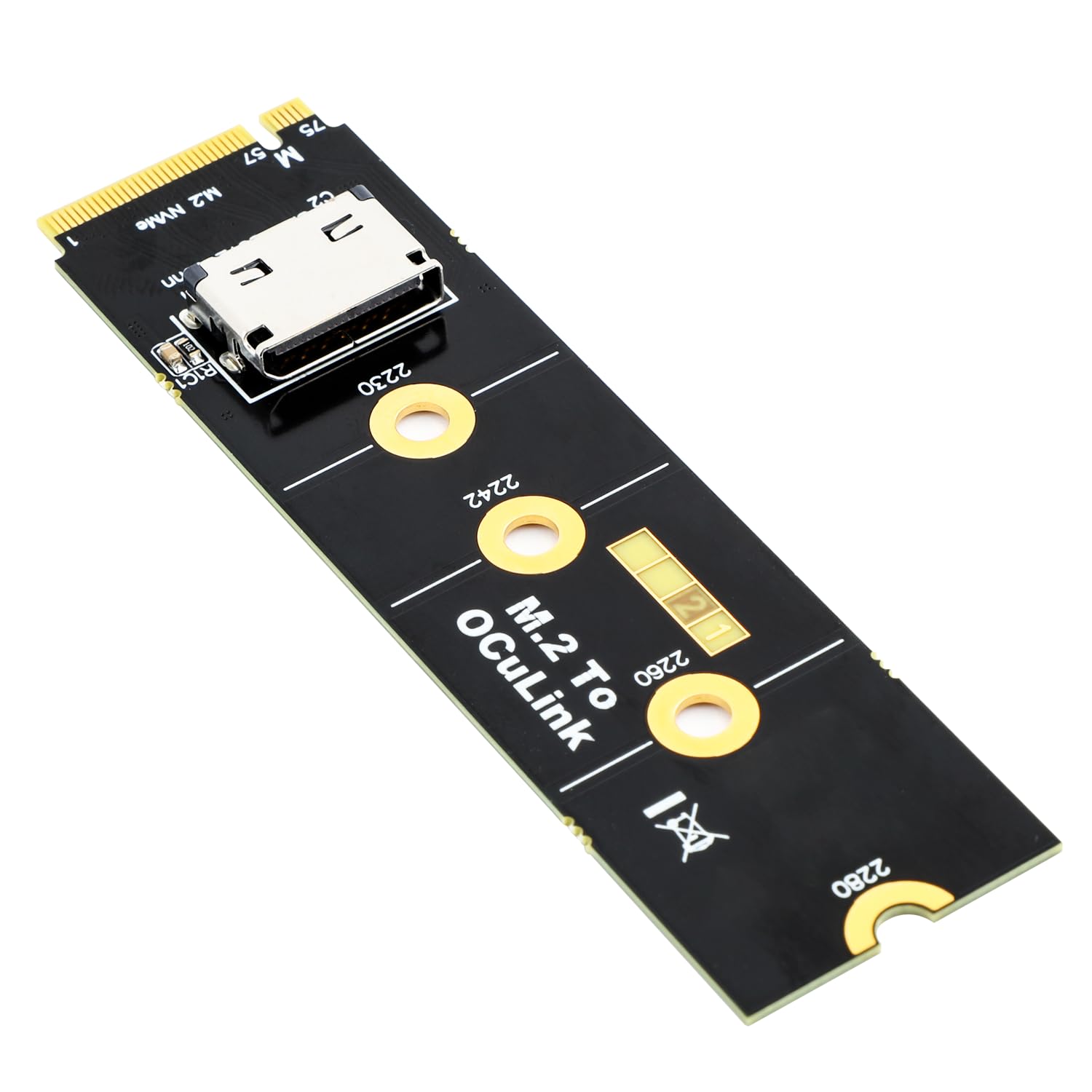 RGEEK M.2 NVME to OCuLink SFF-8612 Adapter, PCIe 4.0 x4 64Gbps