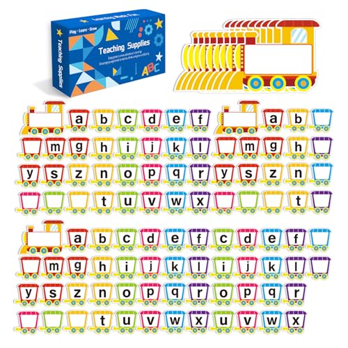 Quixorblex Alphabet Train Flash Cards Blank Dry Erase Cards DIY