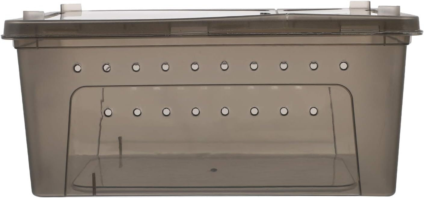 Yardwe Breeding Box Reptile 2 Piece Set for Pet Supply Reptile Feeding Box with Lizard Bearded Dragon Cage Sturdy Plastic Material