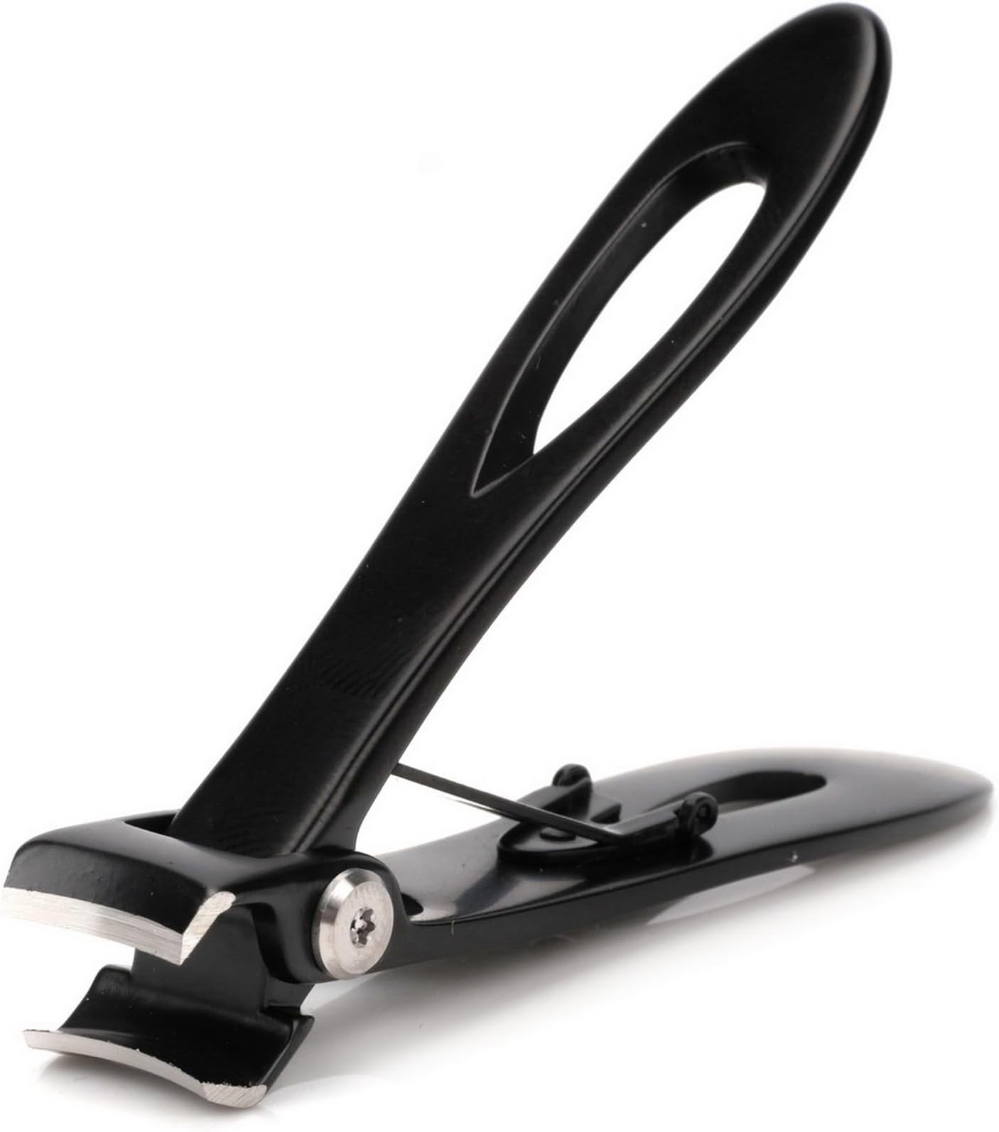 Nail Clippers 16mm Wide Large Jaw Opening for Thick Nail Stainless Steel Black Fingernail and Toenail Nipper Cutter Podiatry Trimmer Pedicure Manicure Kit