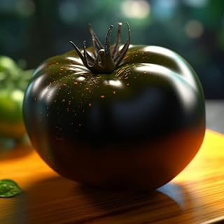 Organic Black Krim Tomato Seeds - Juicy and Flavorful Fruit - Perfect for Home Gardening, Non-GMO and Heirloom Variety 100PCS