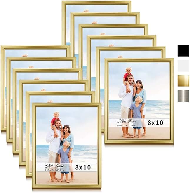 8x12 gold picture frame