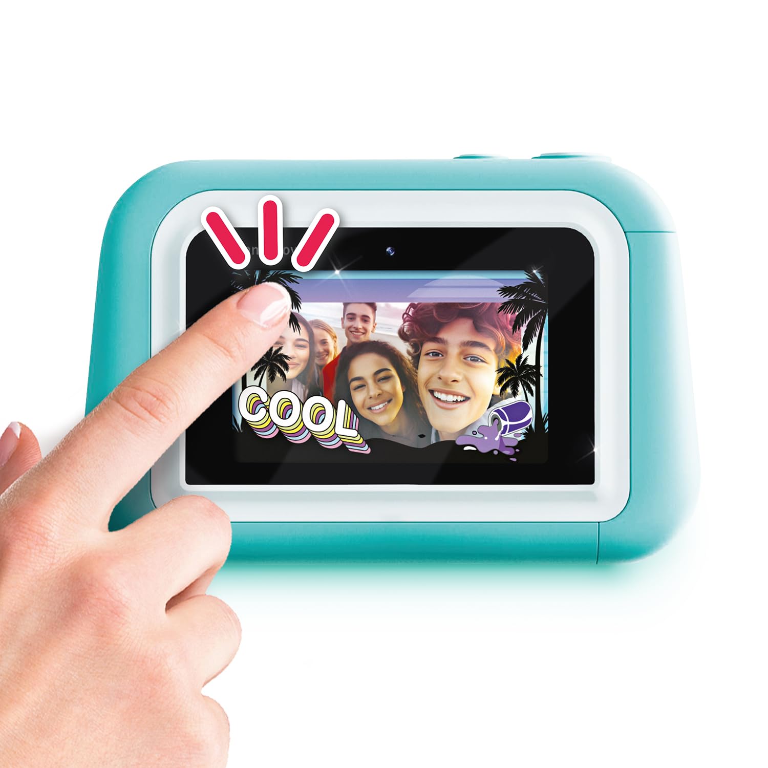 Photo Creator Instant Print Camera 2.0, carta fotografica REALE! Touch screen da 3 pollici. Scatta foto e stampa istantaneamente! Nessun bisogno di inchiostro, flash e luce anulare! 100 foto incluse