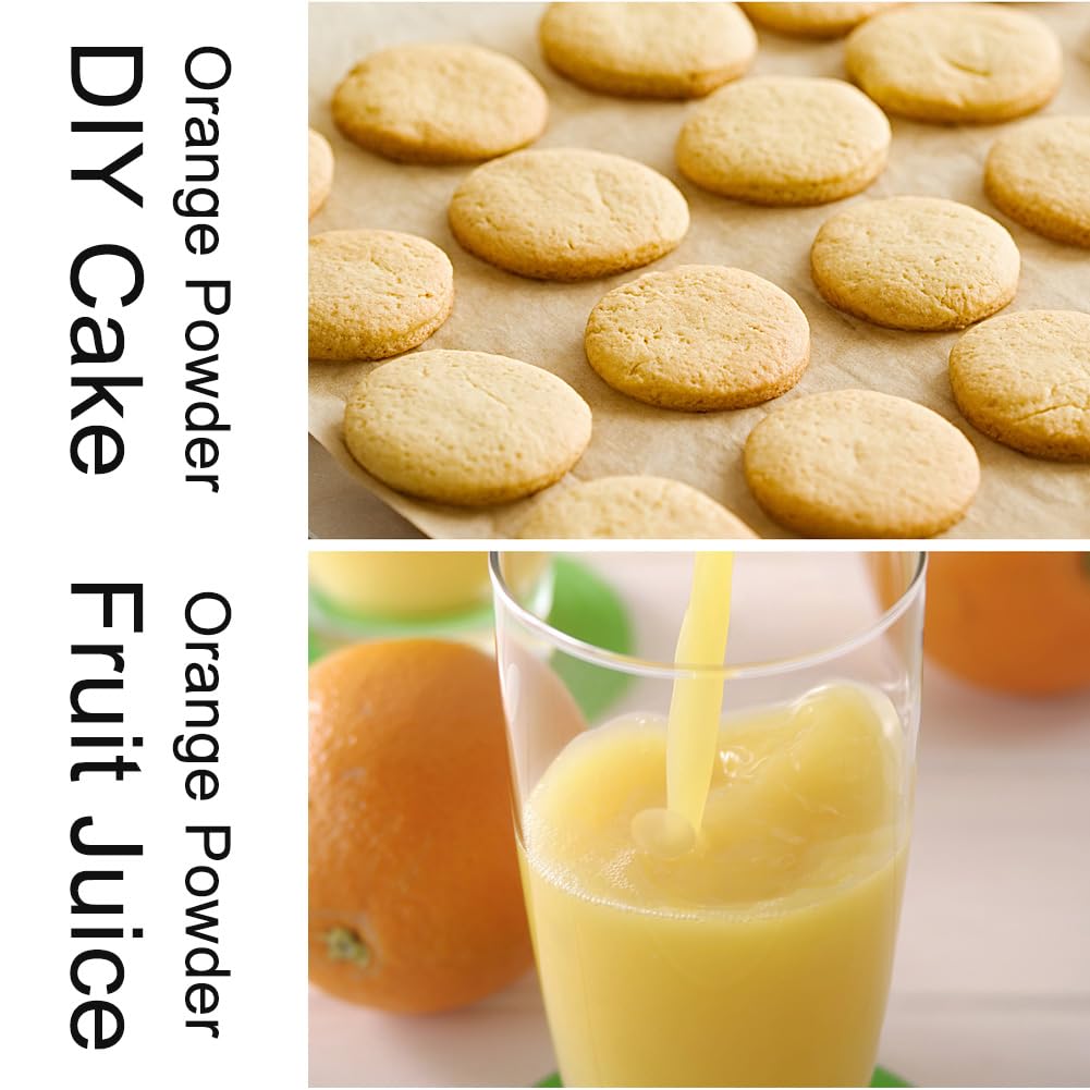 Plant Gift 100% Pure Orange Powder 香橙粉 Polvo dietético natural, batido, bebida, café y horneado para el mejor sabor, libre de OGM 100g