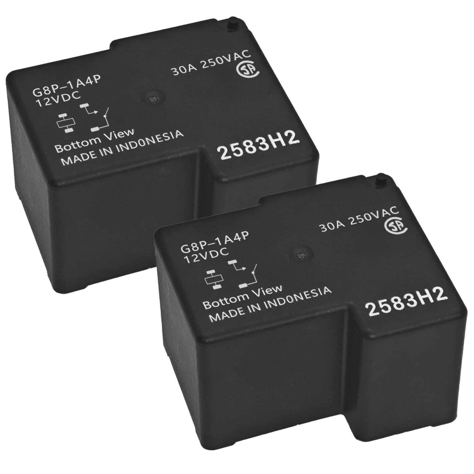 G8P-1A4P Relè PCB completamente sigillato (set di 2) 12VDC 30A - 4Pin 30A 250VAC Relè per scheda PC o applicazioni montate su pannello, risolvere il problema del codice F01 dell'essiccatore