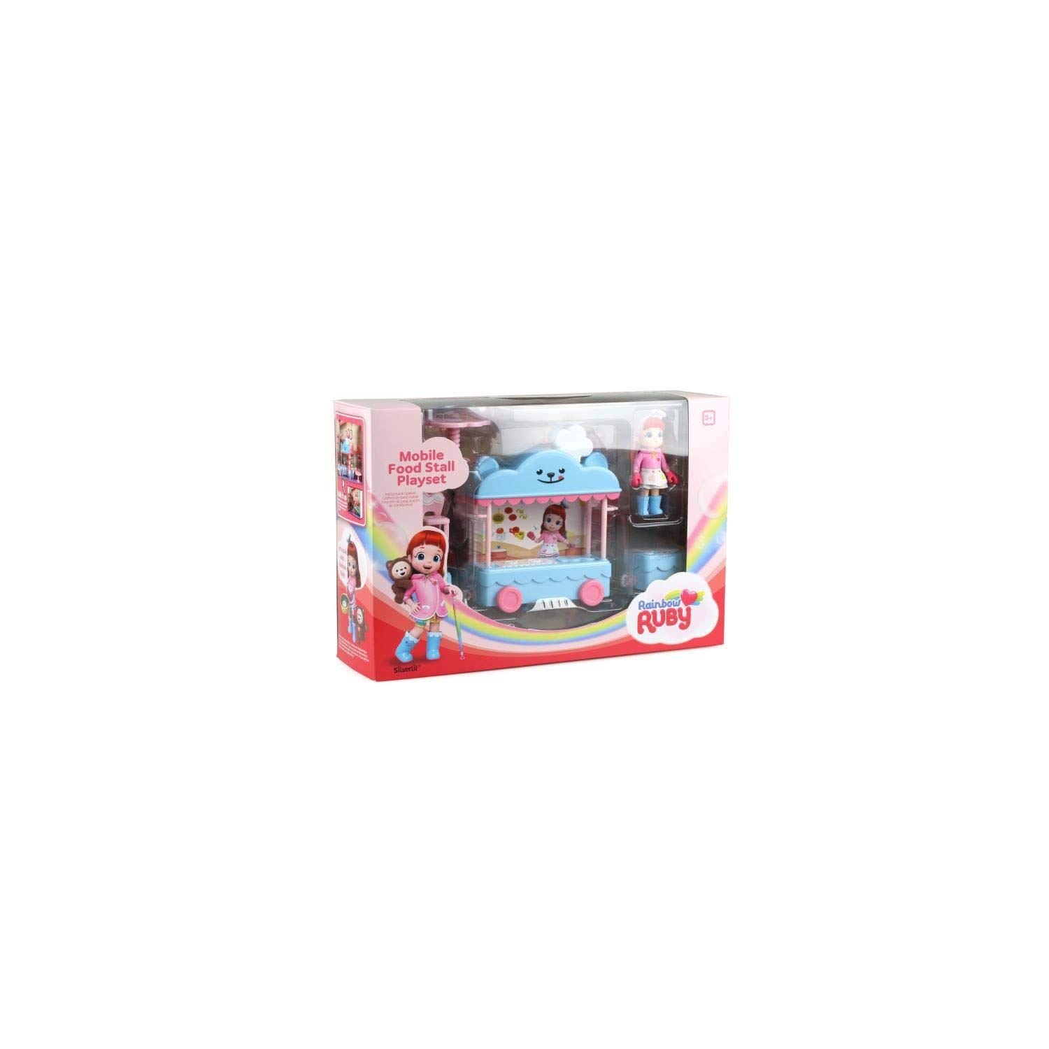 Cuisine Mobile Rainbow Ruby Avec Figurine - Set De Jeu Complet Pour Enfants, Restaurant Et Cuisine