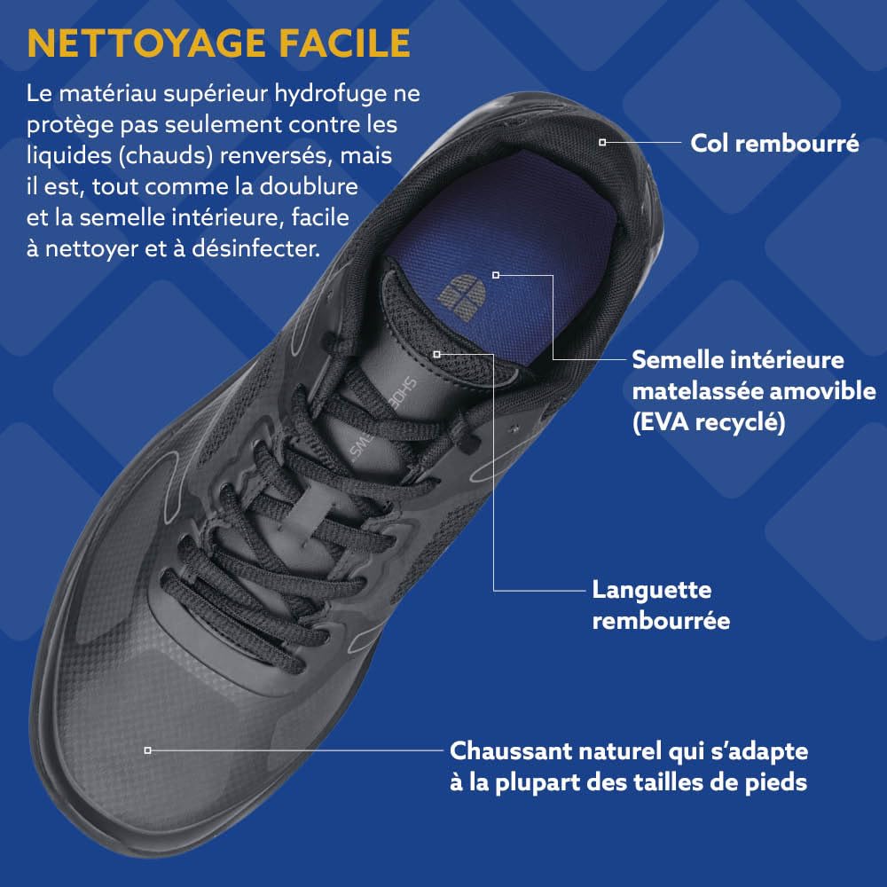 Shoes for Crews Baskets de Travail antidérapantes pour Femmes – Chaussures Confortables, Respirantes et hydrofuges - Idéales pour la Cuisine, Les Soins de santé, l'entretien – Revolution II