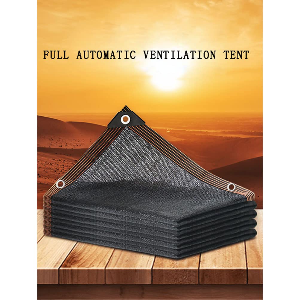 Filet de protection thermique à 90 % pour serres - Maille résistante aux UV avec œillets - Coupe-vent agricole - 7 x 9 m - Pour toits
