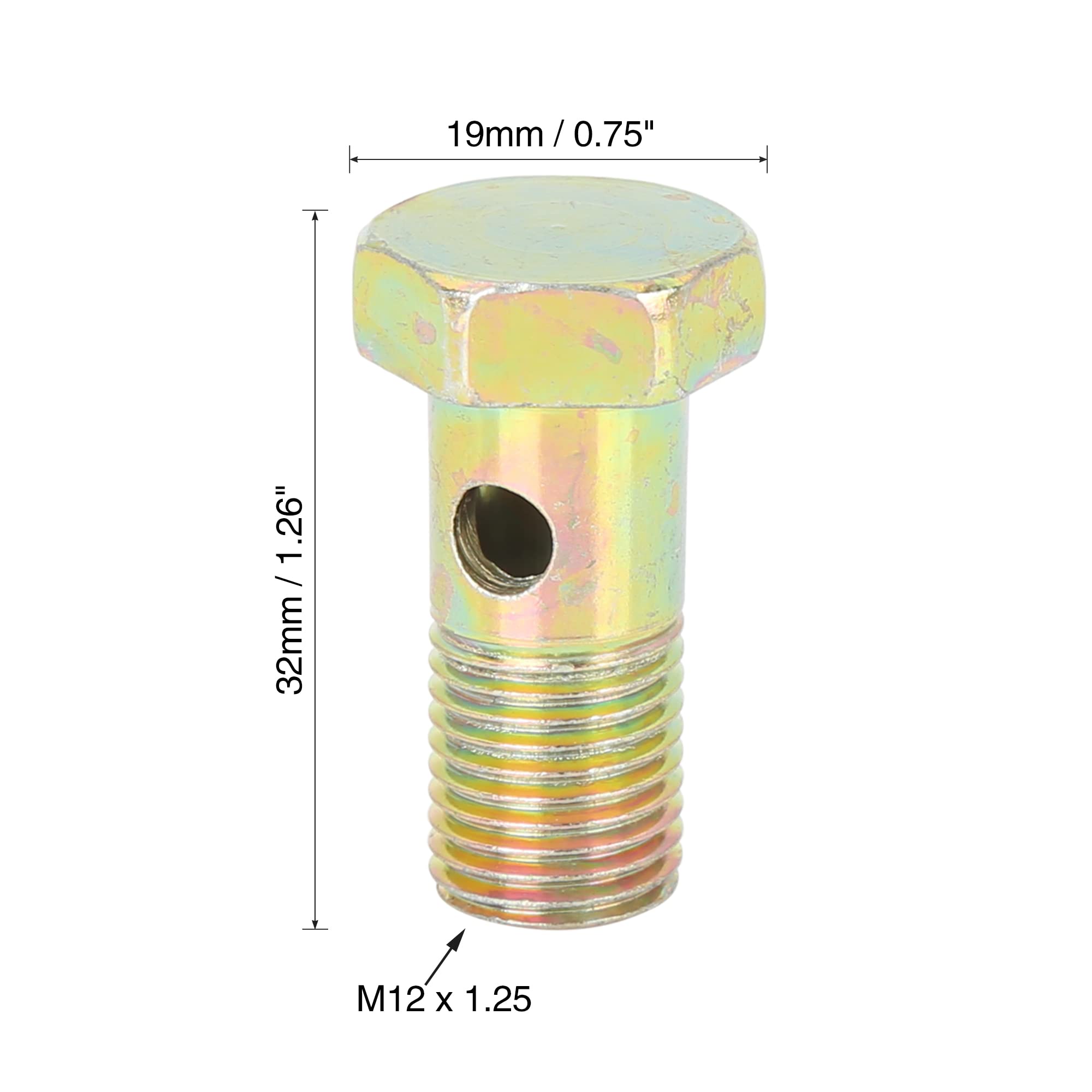 M12 Banjo-Schraube Mit Unterlegscheiben - Universeller Adapter Für Brems- & Ölleitungen
