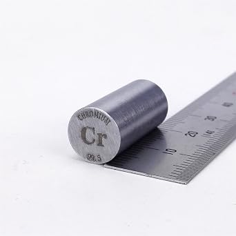 Chromium Metal Rod 99.5% 10diameter x20mm Length 11grams min. Element Cr Specimen