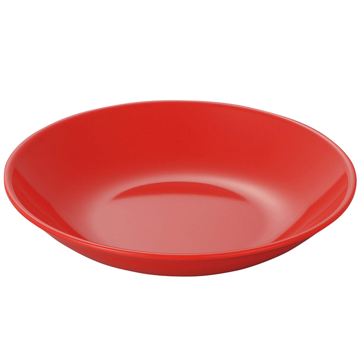 Amazon｜ナガオ 割れない 赤い食器 ラウンド プレート 深皿 20cm