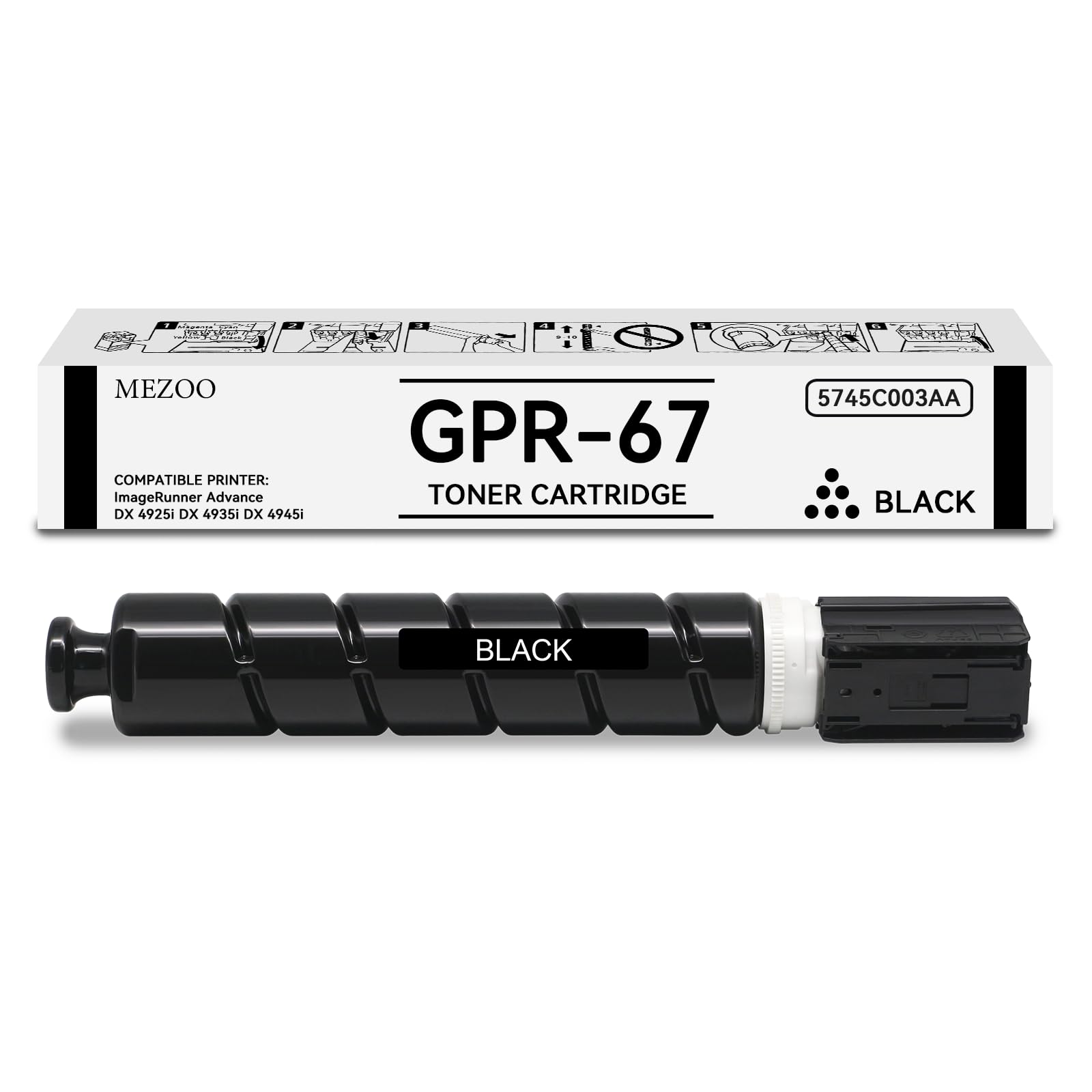 MEZOO GPR67 GPR-67 Black Toner Cartridge High Yield 5745C003AA