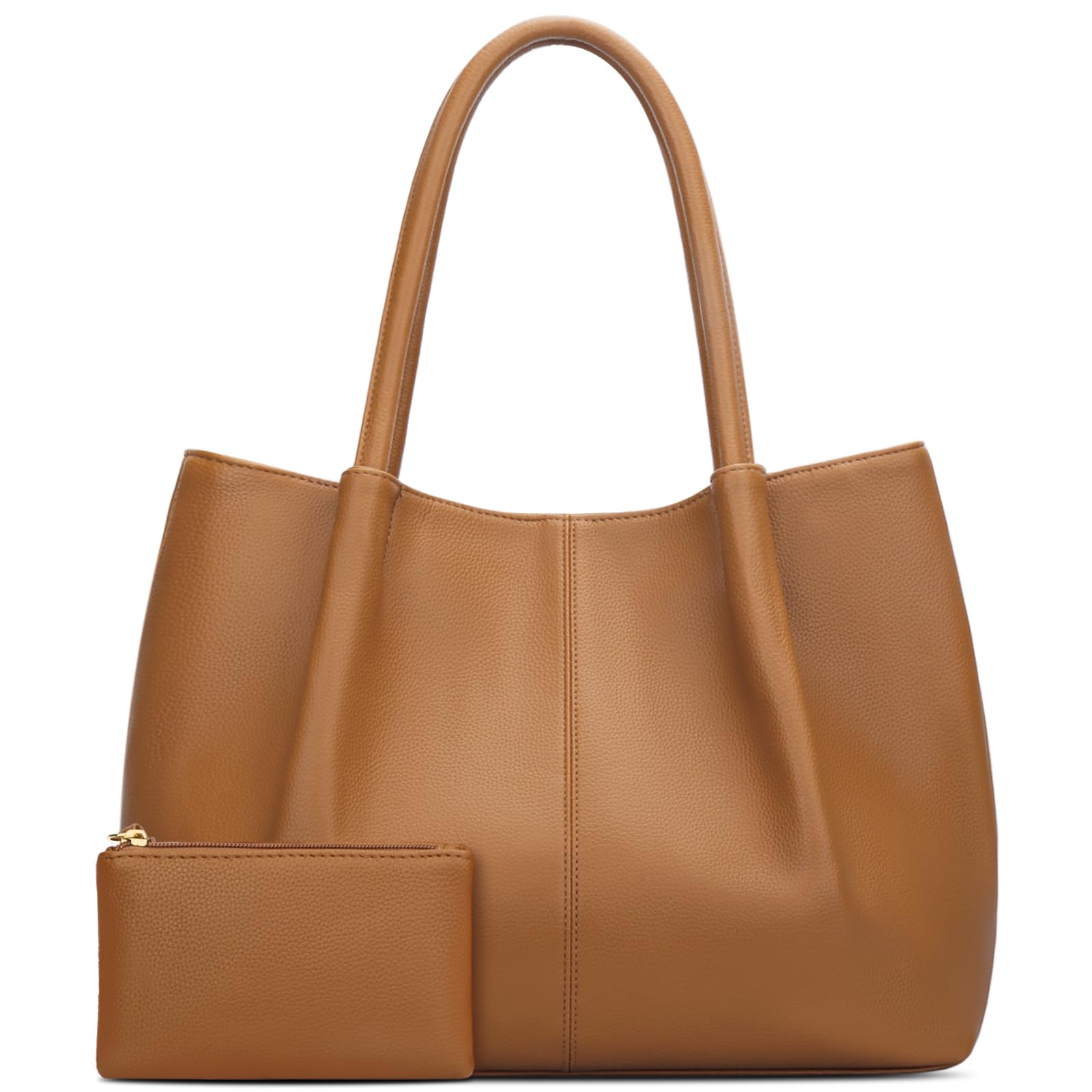 KKXIU Tote Bag for Women Vegan Leather Shoulder Purse Large Capacity Travel Bag