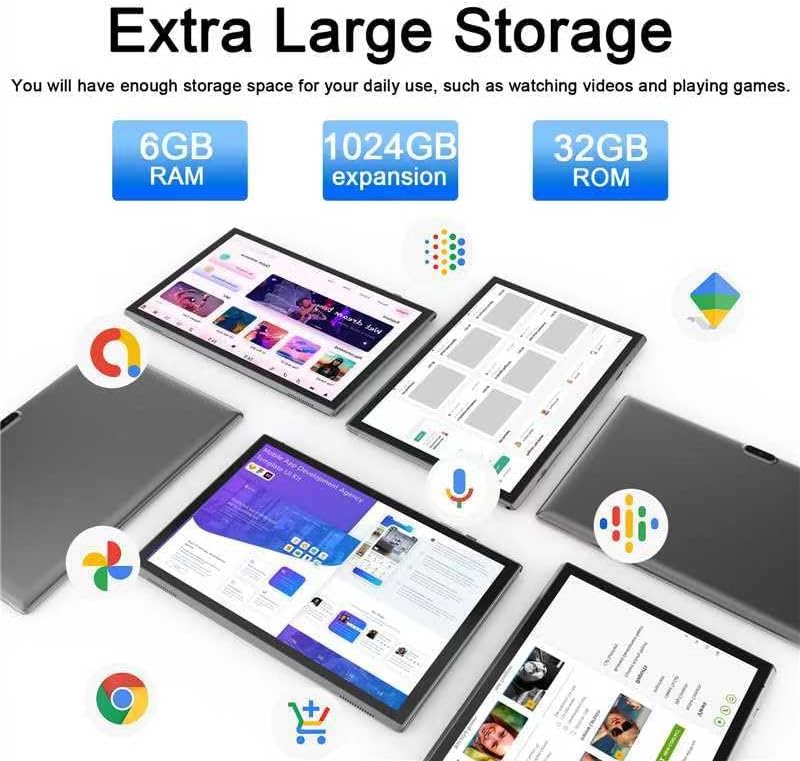 10 Inch Tablet Android 14 Tablets 10