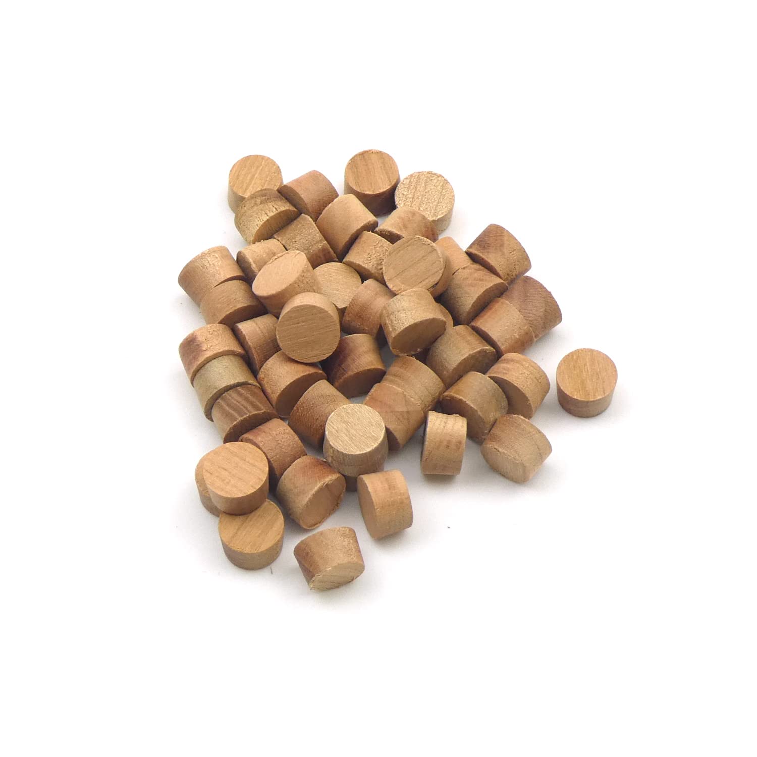 Oakcrafts Cherry Wood Brown 10Mm Cherry Flat Head Cross Grain Plug - Pack Of 50