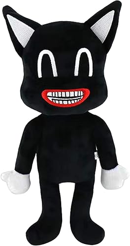 Miniatura 3 de Juguete de peluche de gato negro de dibujos animados, juguetes de peluche de gato de animales suaves ideas de cumpleaños/día de Pascua