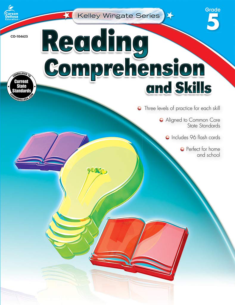 Carson-Dellosa Kelley Wingate Series Reading Comprehension and Skills Book - Common Core Edition, Grade 5, Ages 10 - 11