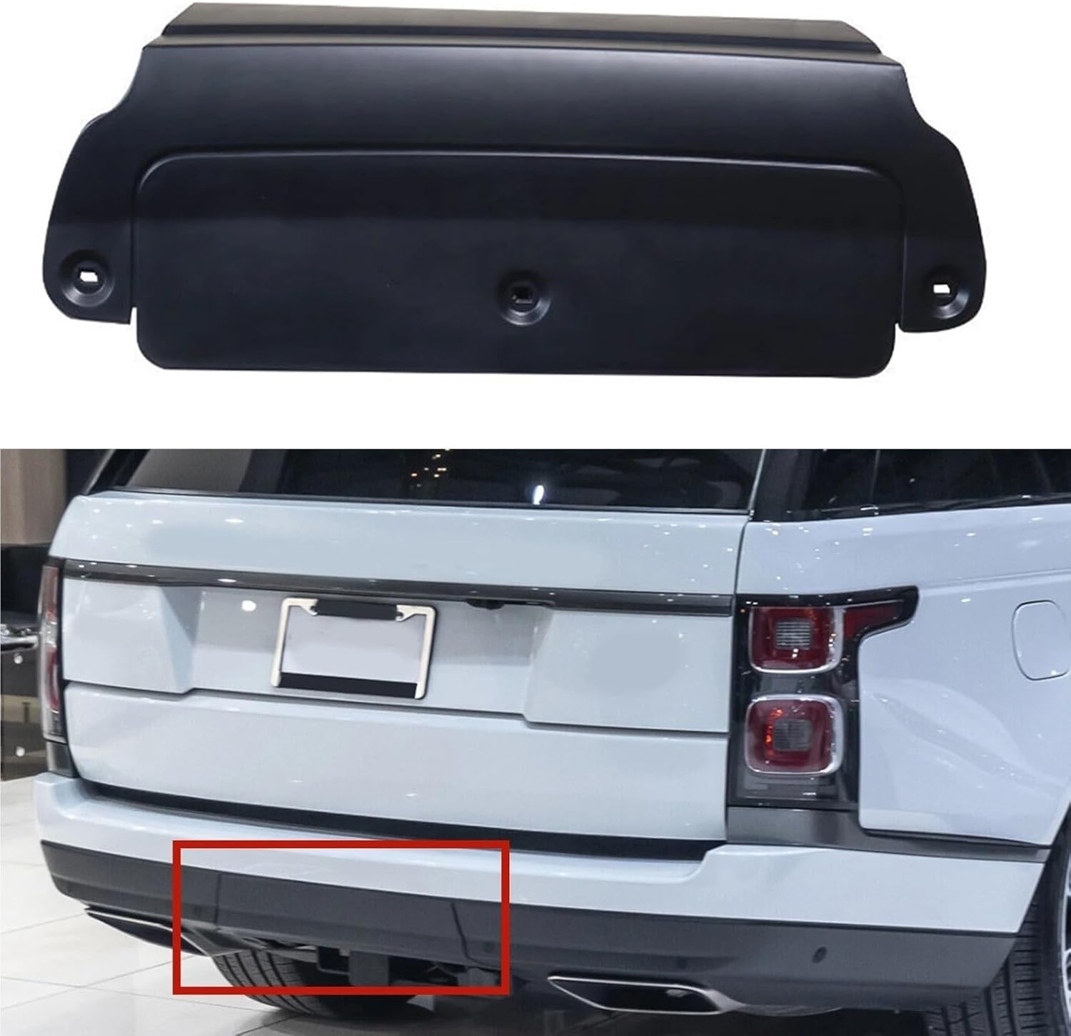 Compatible for Land Rover Rover L405 2013-2018 Rear Bumper Protector Guard Skid Plate Cover