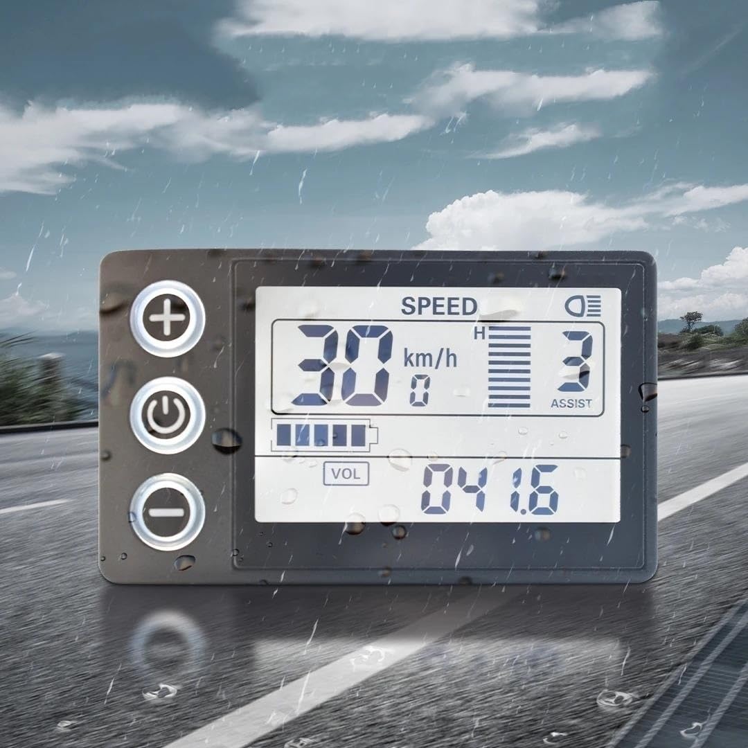Misuratore Display LCD Per Bici Elettrica UART2 24V 36V 48V S866