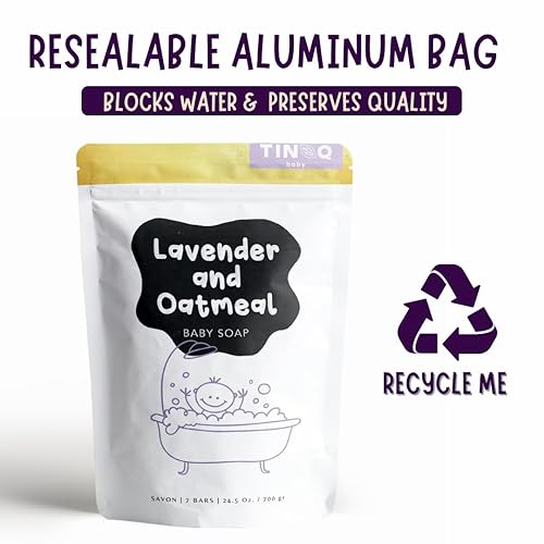 Miniatura 35 de Barra de jabón para bebés sin perfume para pieles sensibles, hipoalergénica y suave para bebés, niños pequeños, niños y adultos, manteca de karité