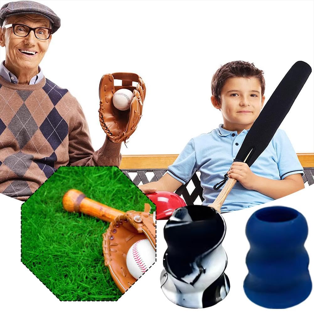 Cinta de agarre cónica para bate de béisbol, bandas absorbentes, protección ergonómica