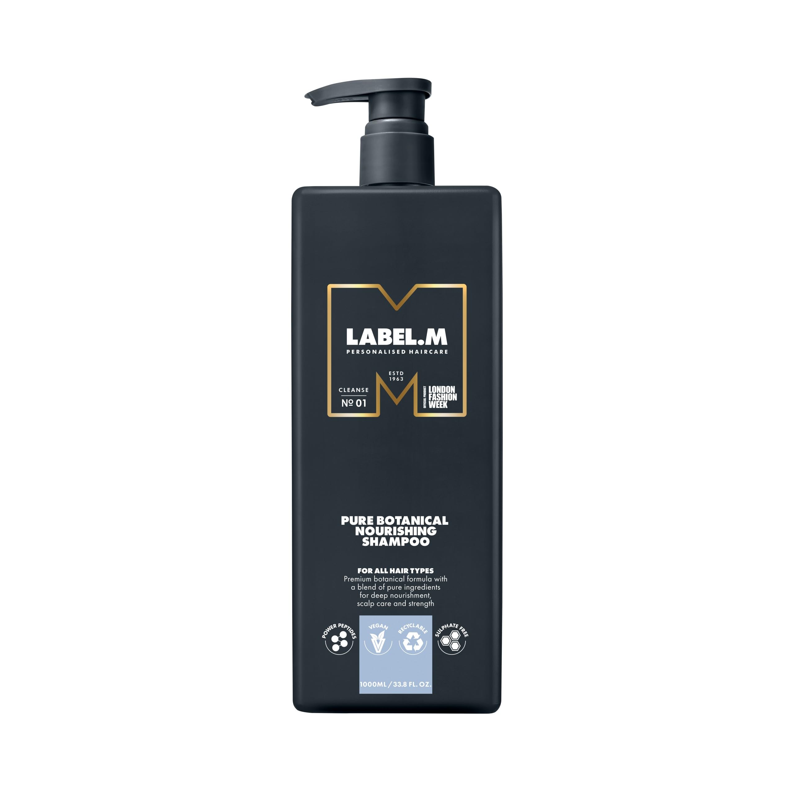 LABEL.M Pure Botanical Nourishing Shampoo 1000ml – With Recyclable Pump