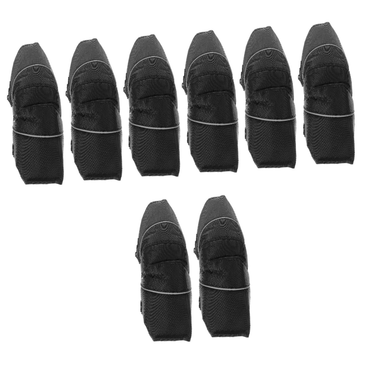 Healeved 4 Ensembles Vélo Protecteur Sportifs Du Genou Gardiens Du Genou Plus Taille Patins De Skate Coussinets De Protection Faux Cuir Black 2 Pièces * 4