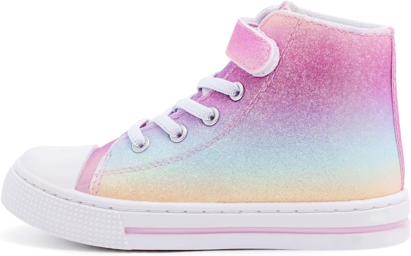 EUXTERPA Toddler Sneakers Kids High Top Canvas Shoes Boys Girls Casual Walking Shoes Indoor Outdoor