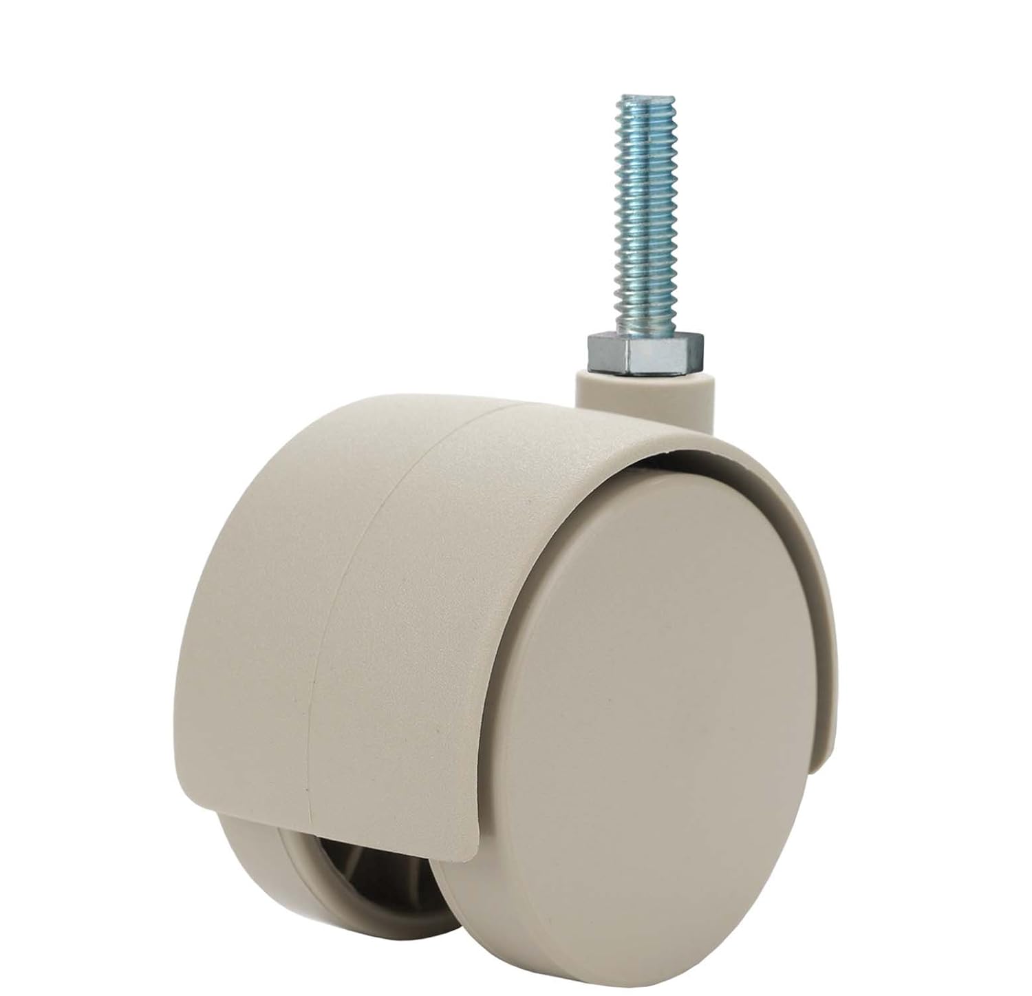 Twin Wheel Caster Solutions TWHN50NT10TN 2" Diameter Nylon Wheel Hooded NonBrake Caster, 5/