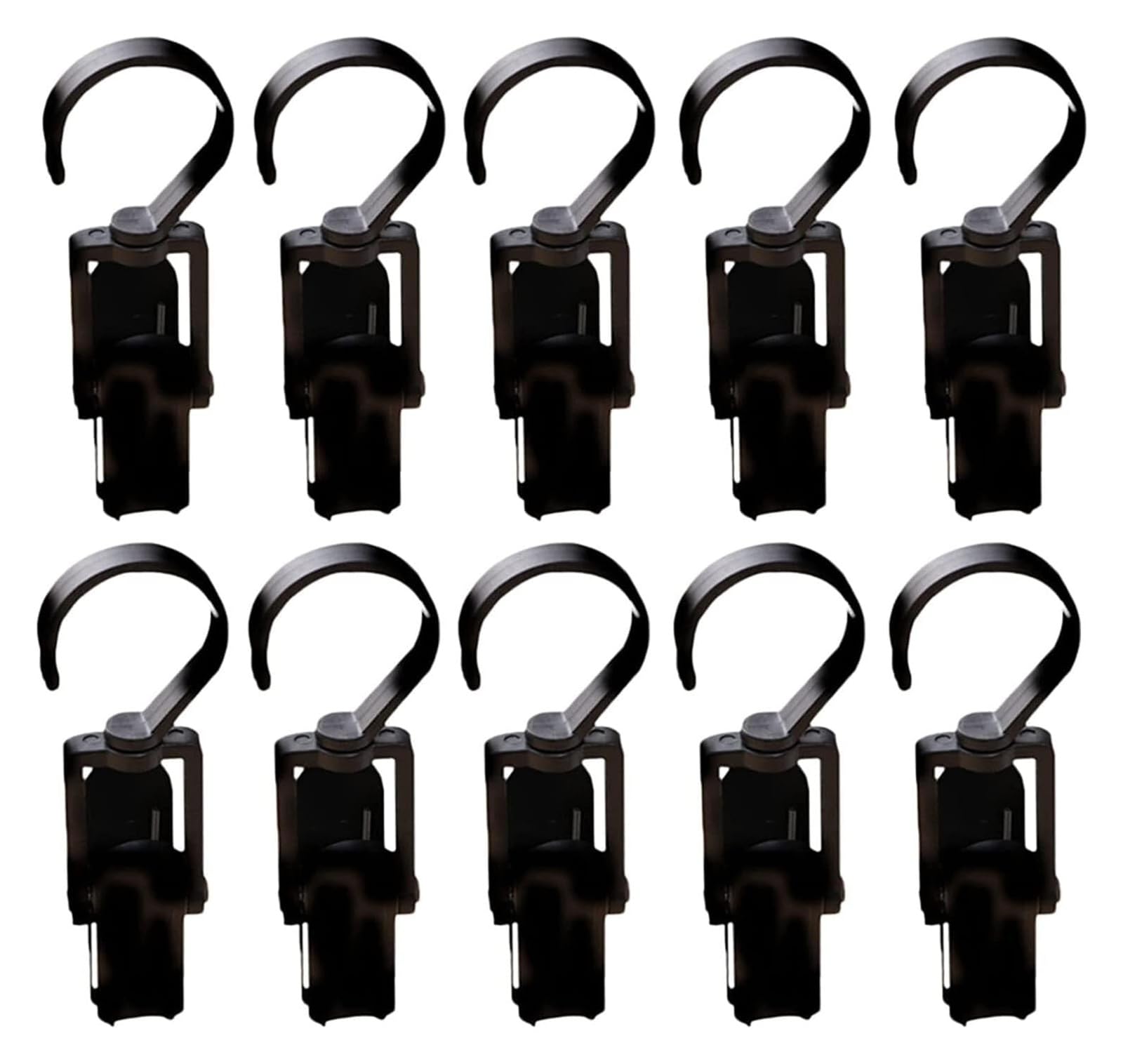 Clips de rideau anti-rouille pour tringle de douche et bâche de camping plastique