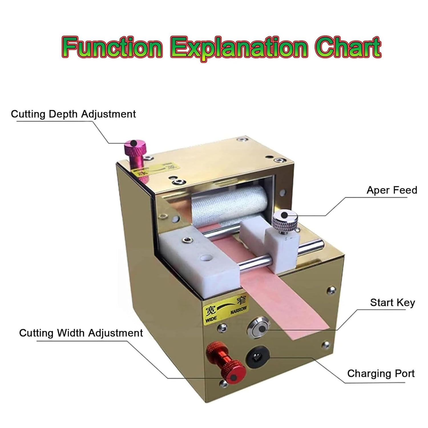 Máquina eléctrica para Quilling, Herramienta Recargable para Manualidades, Ancho Ajustable de 0,05 a 2,5 mm, Alta Velocidad de Corte de 350 Veces/min para la creación de borlas.