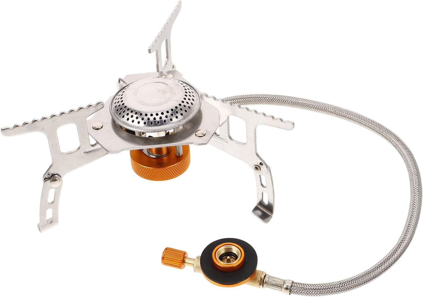 Portable Foldable Camping Stove Head for Outdoor Cooking Stainless Steel
