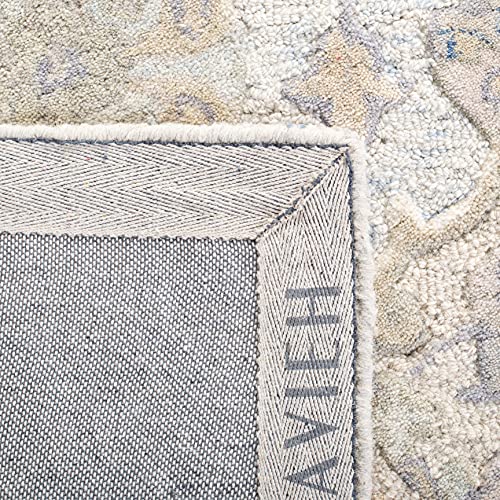 Tapete decorativo 2' x 3' gris y azul SAFAVIEH