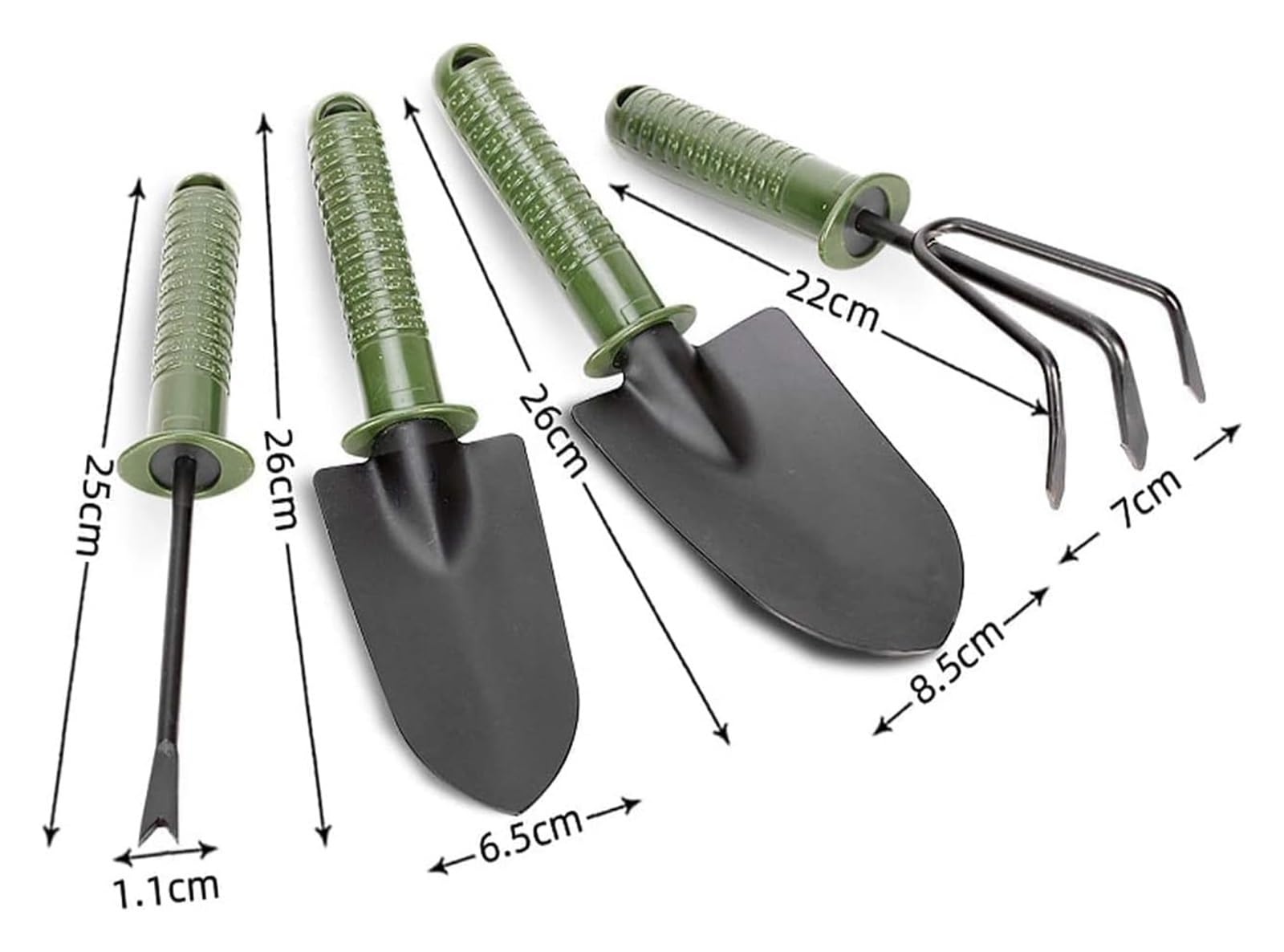 Juego de paleta de herramientas de jardín, tenedor de jardín, paleta de jardín, 4 piezas, kits de mano de jardinería, accesorios de jardín, herramienta de mano de jardín, herramientas de mano de jardi
