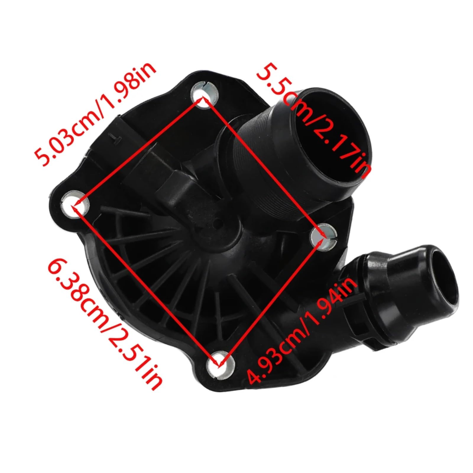 Termostat chłodziwa do Mini Clubman F54 i F57 (2014–2019) – numery części: 11518601366, 11518623576, 11518617544 – obudowa