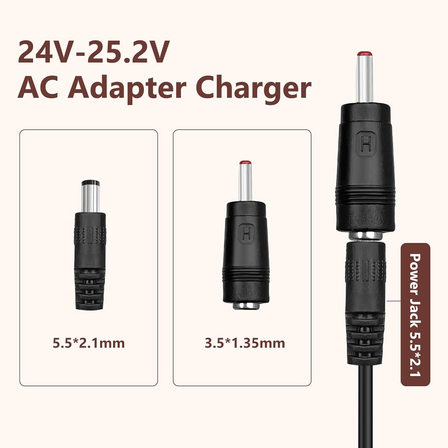 Amazon.co.jp: 24V-25.2V 1A マッサージガン充電器 Hypervolt