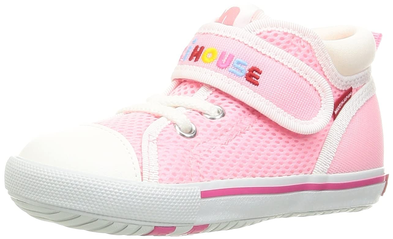 Miki House 12-9302-492 Baby Shoes, Pink, 14.5 cm