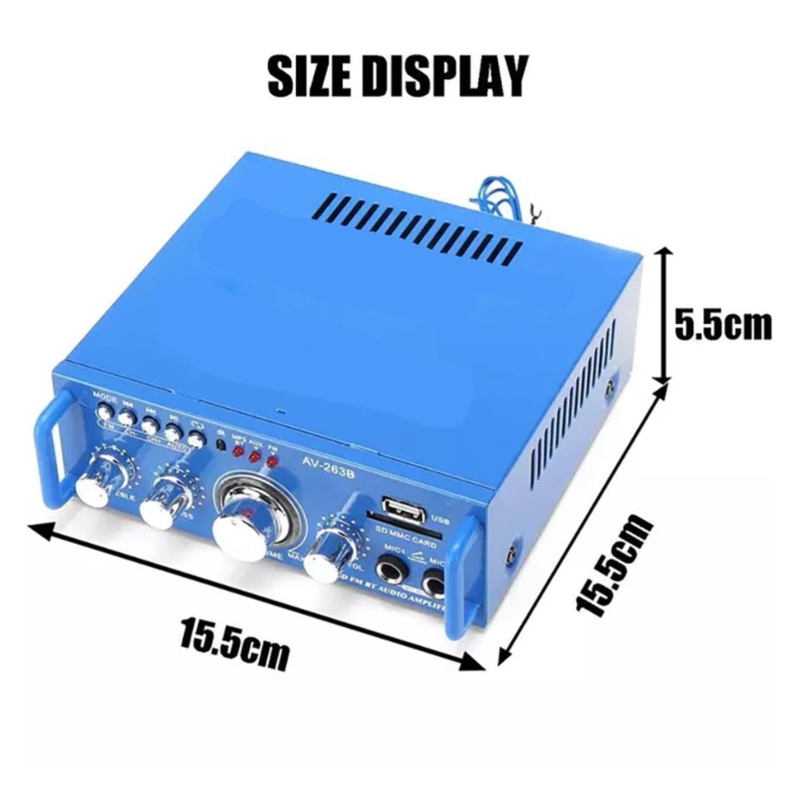 Strona główna Wzmacniacz mocy Bluetooth o dużej mocy 2.0-kanałowy mini wzmacniacz mocy o stałej rezystancji Do kina domowego
