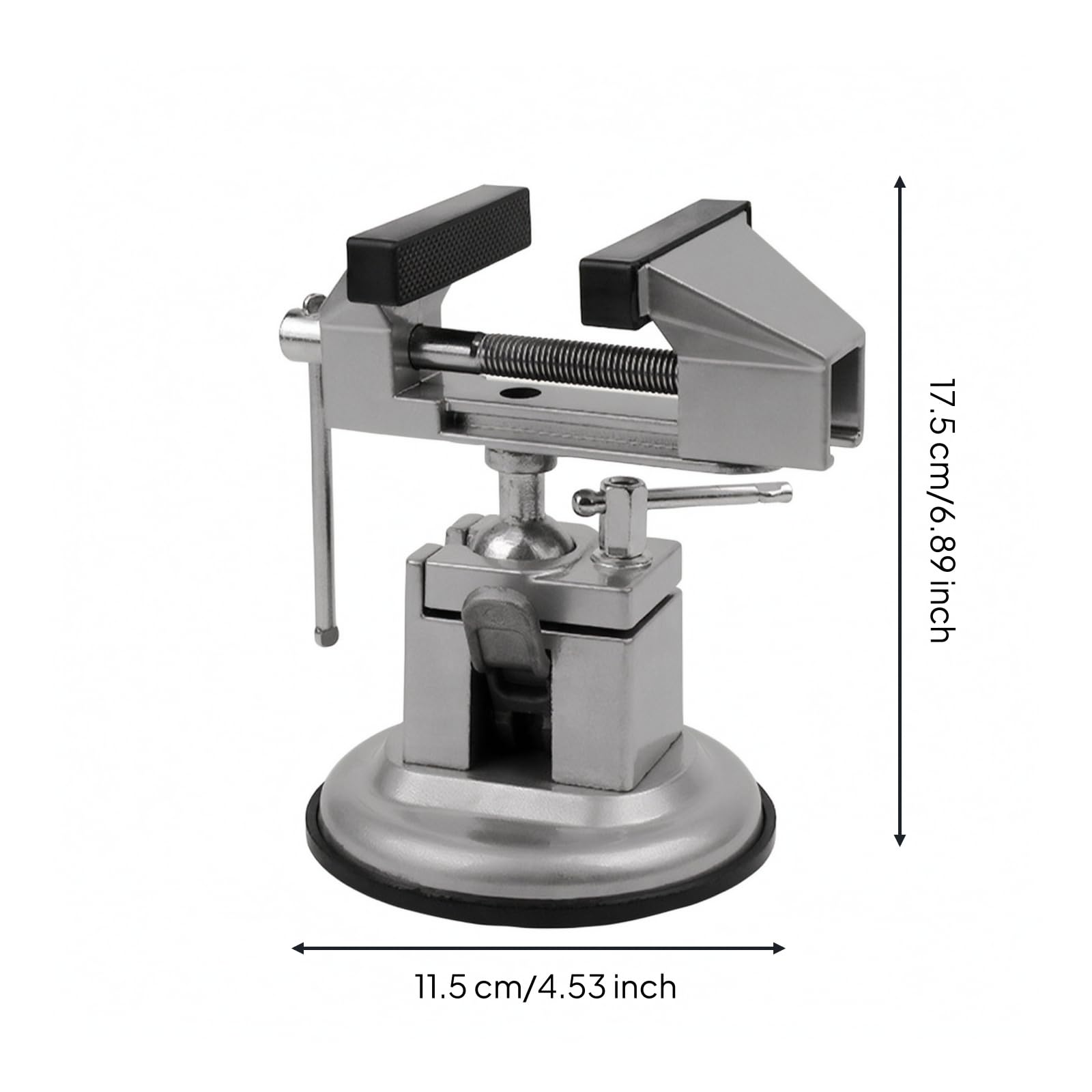 Colcolo Morsa con Ventosa Piccole Dimensioni Durevole, Morsa Girevole, Antiruggine, Attrezzo, per Modellismo, Laboratorio, Hobbisti