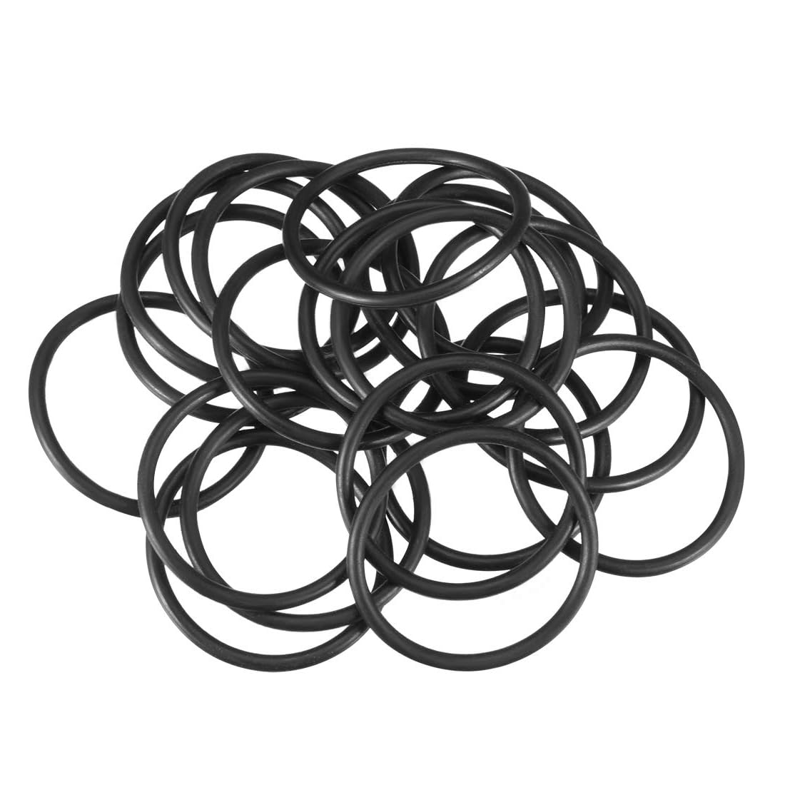 ROWORKX 20Pcs Nitrile Rubber O-Rings - 30mm OD x 26mm ID x 2mm Width Sealing Gaskets for Hose, Faucet, Plumbing, Automotive and General Repair Applications