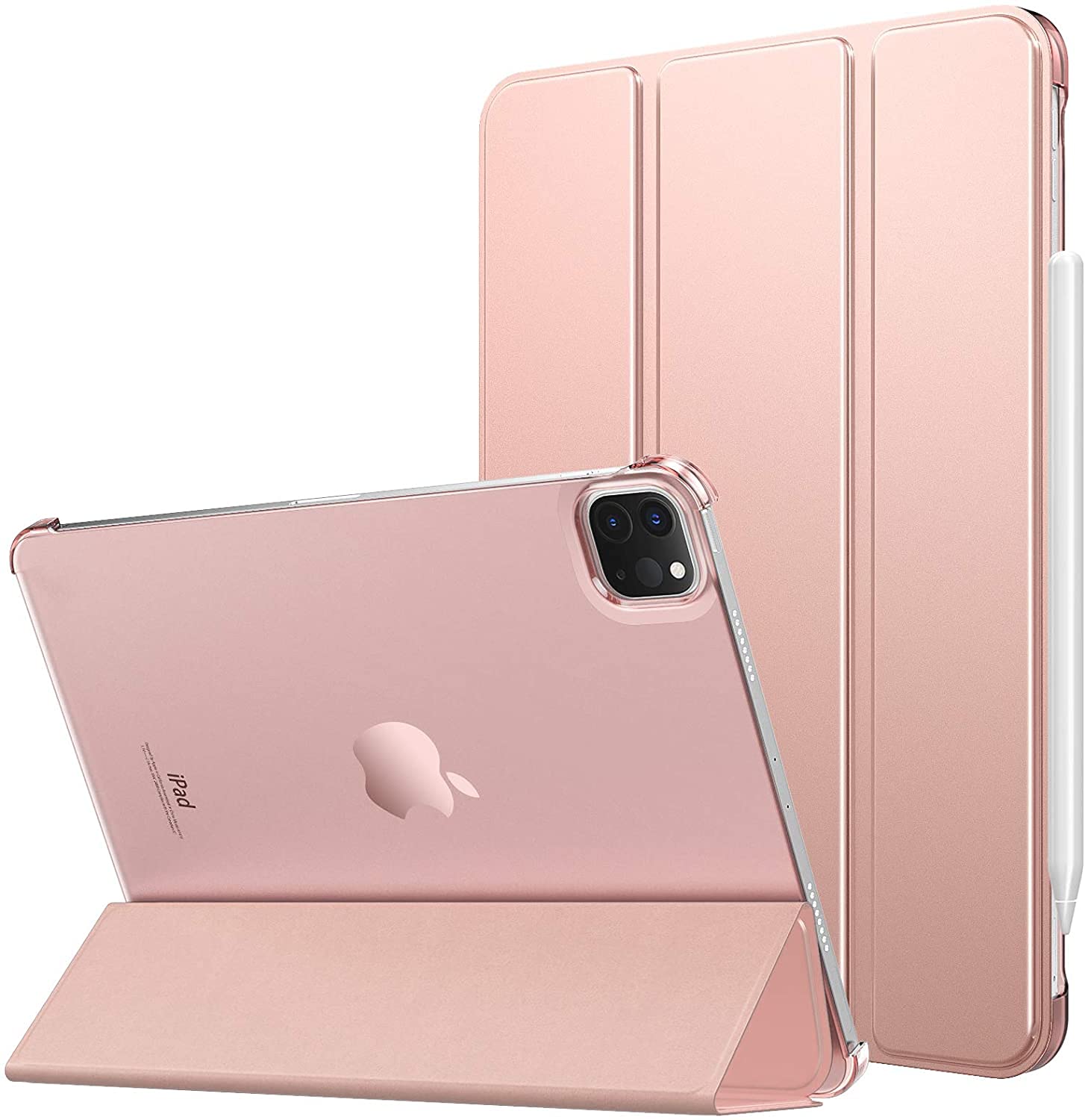 ProElite Smart Case Cover for Apple iPad Pro 11 inch 2022/2021 4th/3rd Gen [Auto Sleep/Wake ], Translucent & Hard Back, Rose Gold (B09DSSK9RZ) Amazon Price History, Amazon Price Tracker