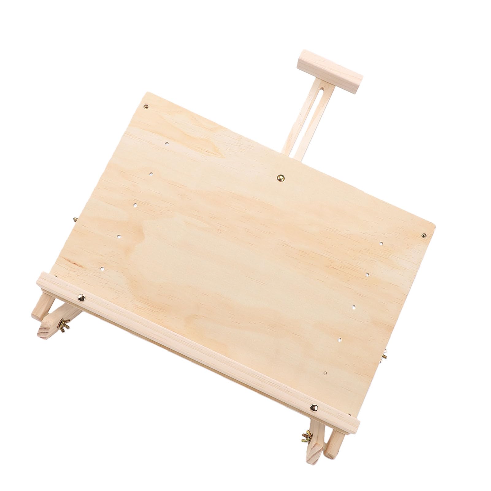Zunate Caballete de Escritorio Ajustable, Construcción de Madera de Haya, Compacto y Portátil, para Artistas que Pintan y Exhiben Obras de Arte