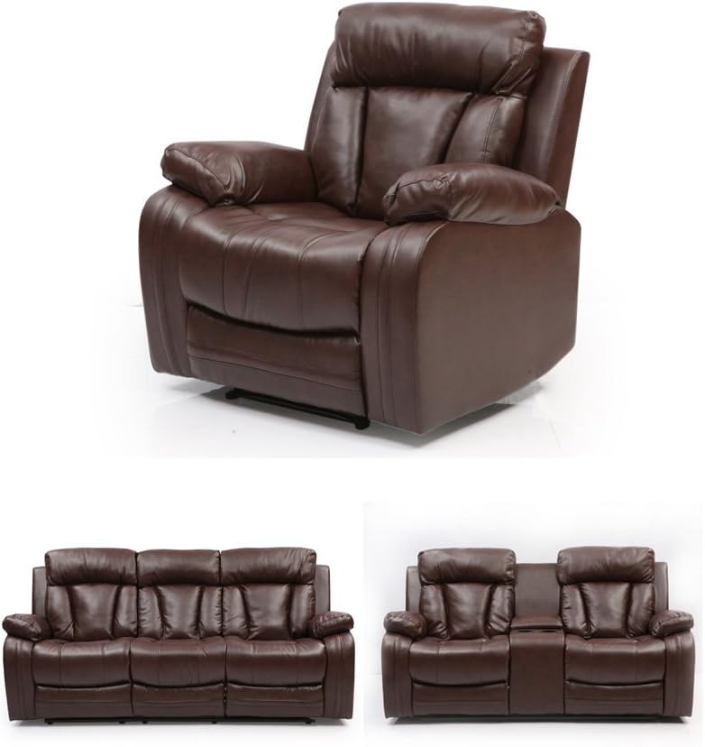 Evok Magna Single Seater Recliner (Matte Finish, Dark Brown)